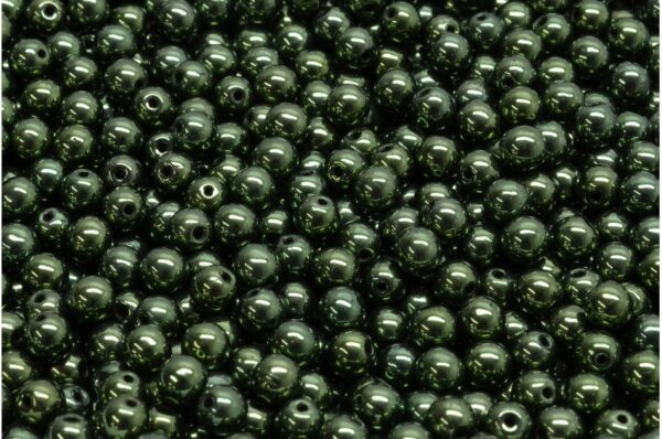 Round Druck Beads 4mm - Image 1