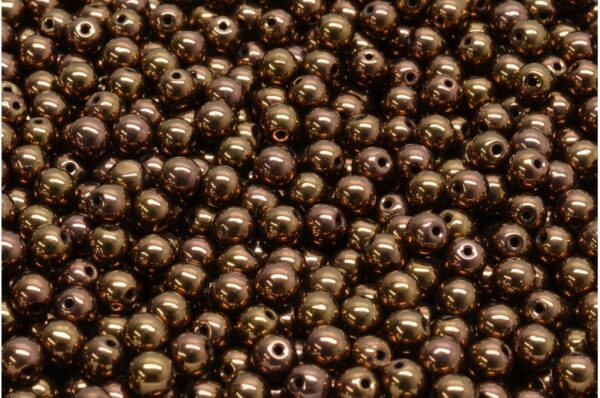 Round Druck Beads 4mm - Image 1