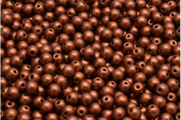 Round Druck Beads 4mm - Image 1