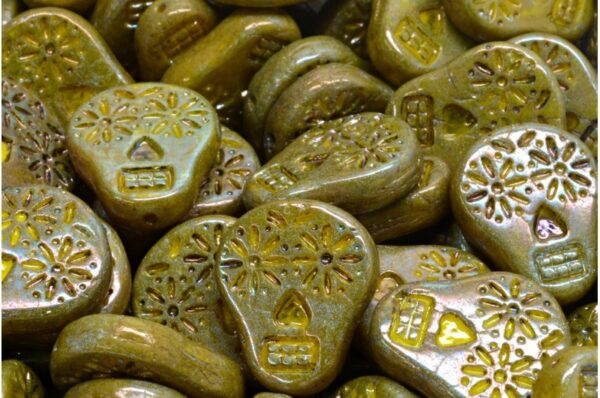 Sugar Skull Beads 20x16mm - Image 1