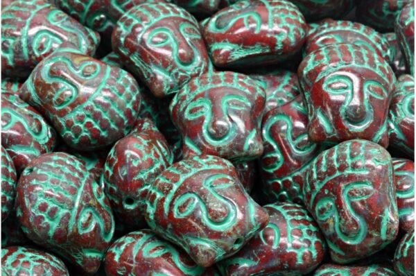 Buddha Head Beads 15x14mm - Imagen 1