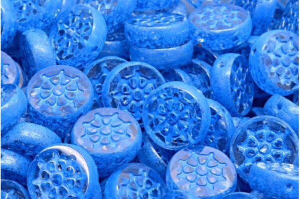 TCB Wheel Coin Beads 12x12mm - Image 1