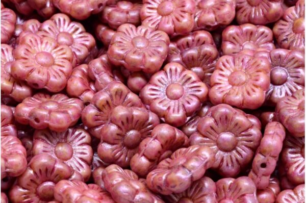 Square Flower Beads 11x11mm - Imagen 1