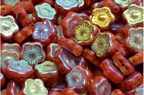 Sunset Flower Beads 10x10mm - Imagen 1
