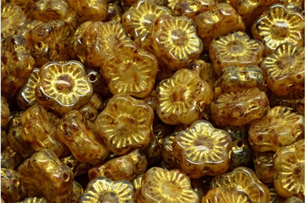 Sunset Flower Beads 10x10mm - Image 1