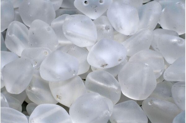 2 Holes Hexagon Pyramid Beads 12x12mm - Image 1
