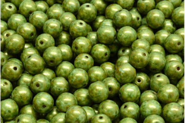 Round Druck Beads 6mm - Image 1
