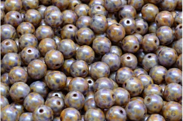 Round Druck Beads 6mm - Image 1