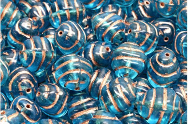 Lined Oval Beads 12x10mm - Imagen 1