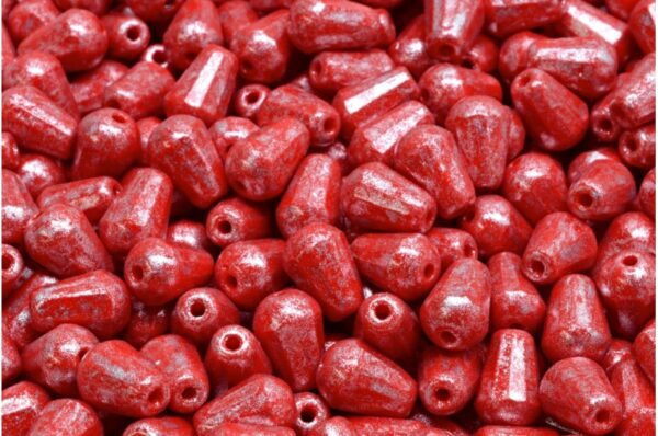 Firepolished Drop Beads 8x6mm - Image 1