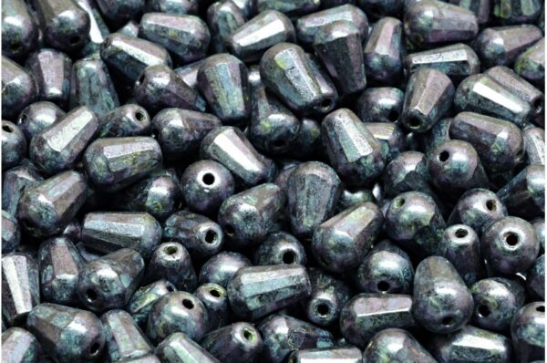 Firepolished Drop Beads 8x6mm - Image 1