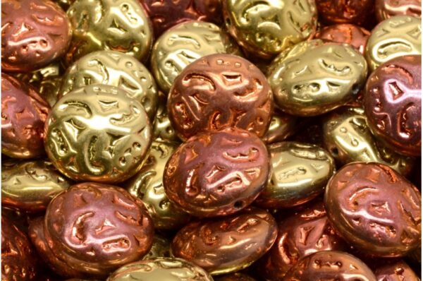Lentil Beads with Ornaments 14mm - Imagen 1