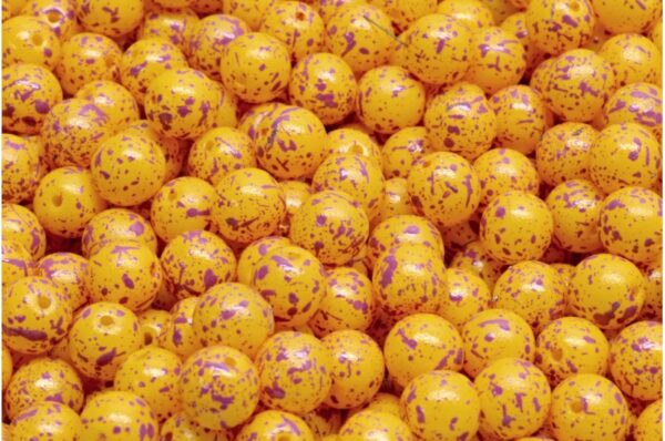 Round Druck Beads 6mm - Image 1