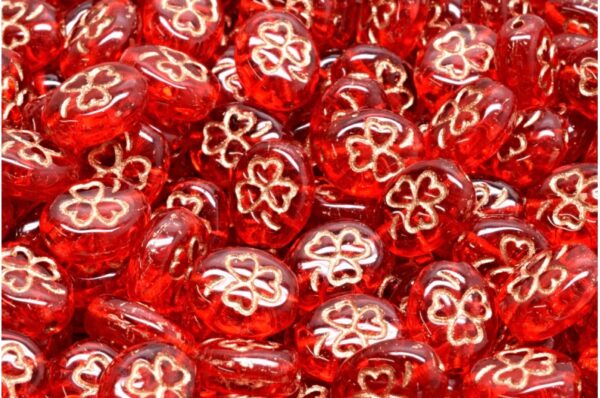 Shamrock Oval Beads 10x8mm - Imagen 1