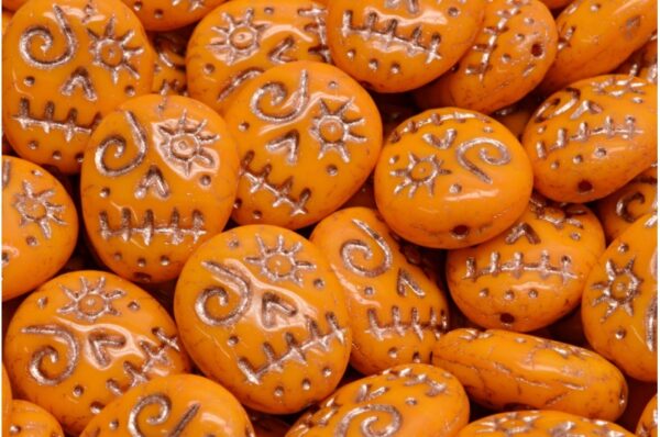 Woodoo Funny Face Beads 16x13mm - Image 1