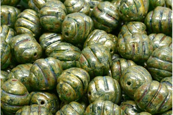 Lined Oval Beads 12x10mm - Imagen 1