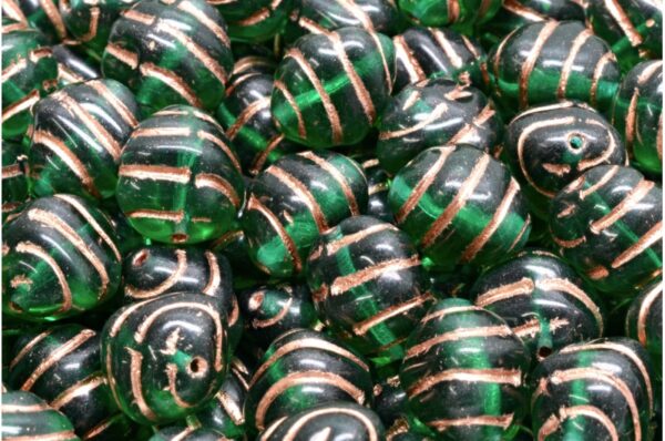 Lined Oval Beads 12x10mm - Imagen 1