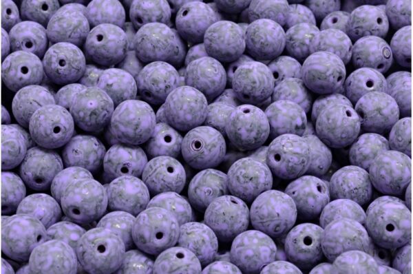 Round Druck Beads 6mm - Image 1