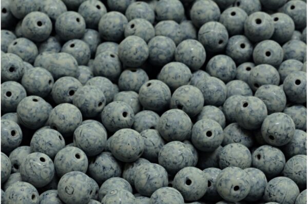 Round Druck Beads 6mm - Image 1