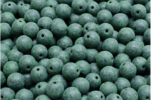 Round Druck Beads 6mm - Image 1