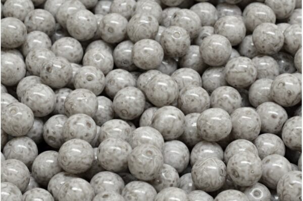 Round Druck Beads 6mm - Image 1