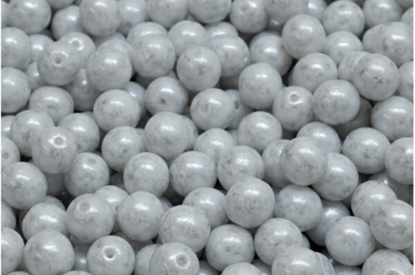 Round Druck Beads 6mm - Image 1