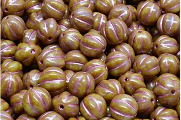 Melon Beads 8x8mm - Image 1
