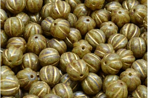 Melon Beads 8x8mm - Image 1