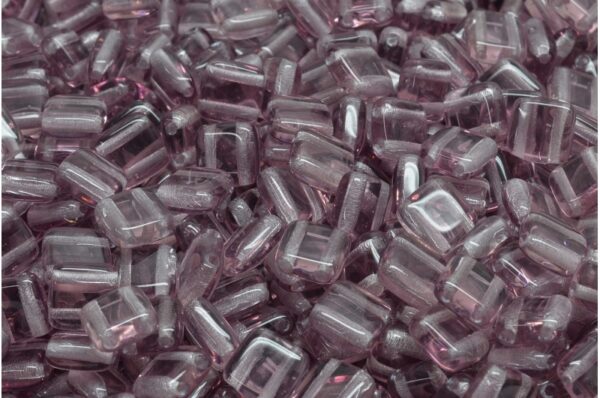 2 Holes Pressed Tile Beads 6x6mm - Image 1
