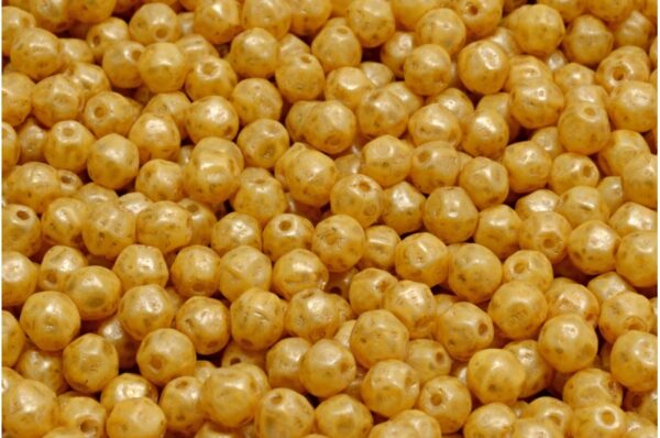 Fancy Round Druck Beads 4x4mm - Image 1
