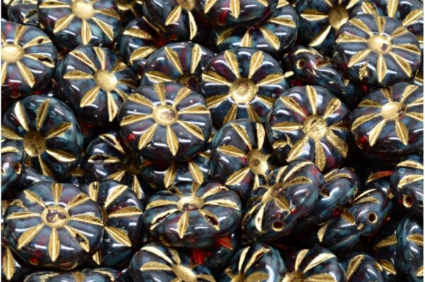 Sun Flower Beads 12x12mm - Imagen 1