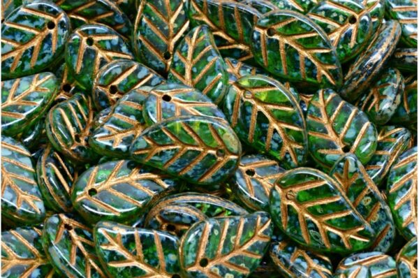 Elm Leaf Beads 14x9mm - Imagen 1
