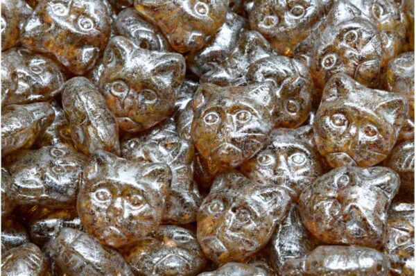 Cat Head Beads  13mm - Image 1