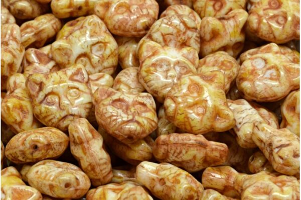 Cat Head Beads  13mm - Image 1