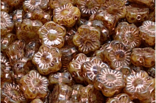Sunset Flower Beads 10x10mm - Image 1
