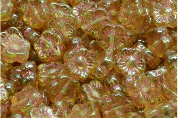 Sunset Flower Beads 10x10mm - Image 1