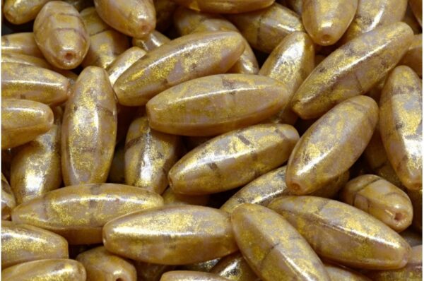 Peeled Olive beads 19x7mm - Imagen 1