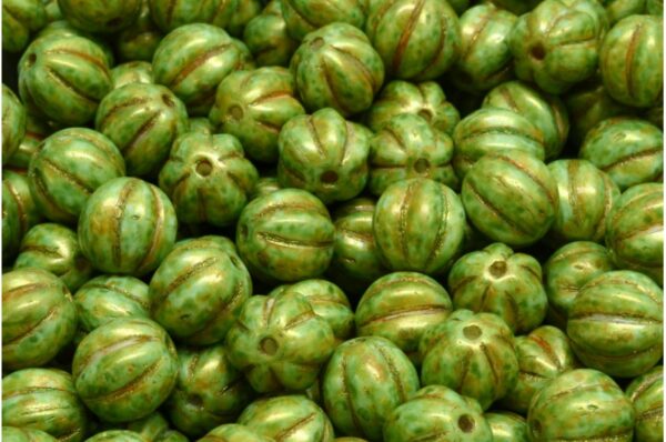 Melon Beads 8x8mm - Image 1