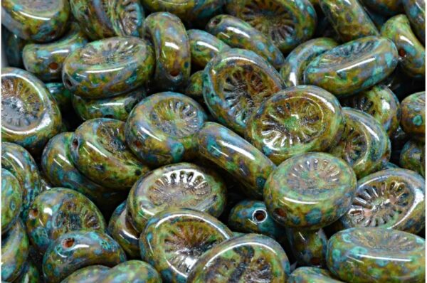 Kiwi Beads 14x10mm - Image 1
