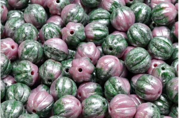 Melon Beads 8x8mm - Image 1