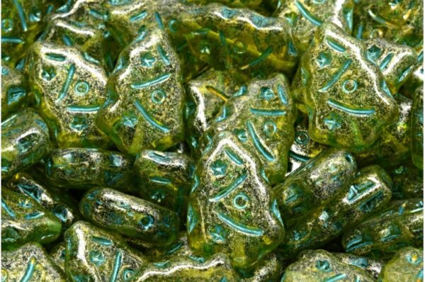 Christmas Tree Beads 17x12mm - Image 1