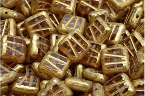 TCB Squared Designed Beads 10x10mm - Image 1