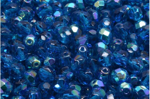 Firepolished Round Beads 6mm - Image 1