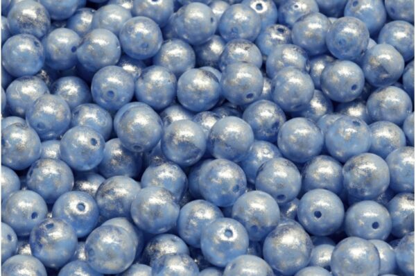 Round Druck Beads 6x6mm - Image 1