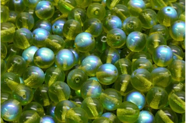 Round Druck Beads 6x6mm - Image 1