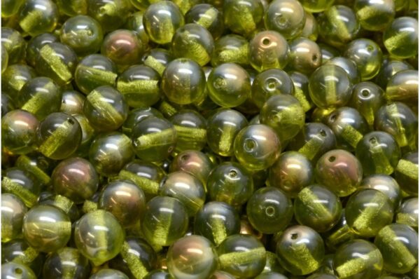 Round Druck Beads 6x6mm - Image 1