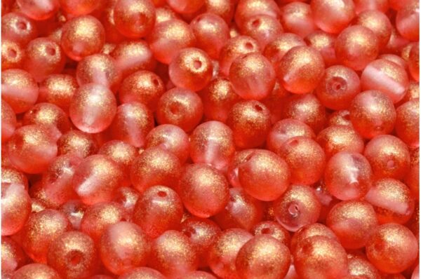 Round Druck Beads 6x6mm - Image 1