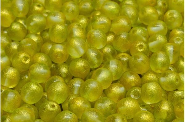 Round Druck Beads 6x6mm - Image 1