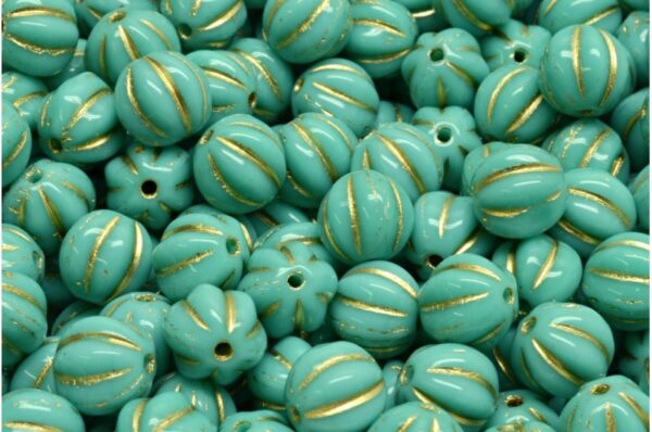 Melon Beads 8x8mm - Image 1