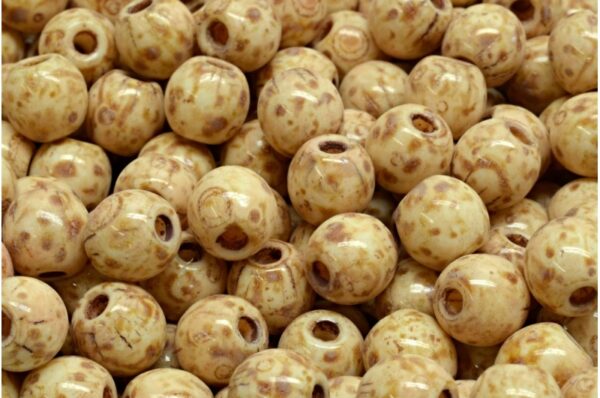 Round Druck Beads with BIG HOLE 2,0mm - Imagen 1